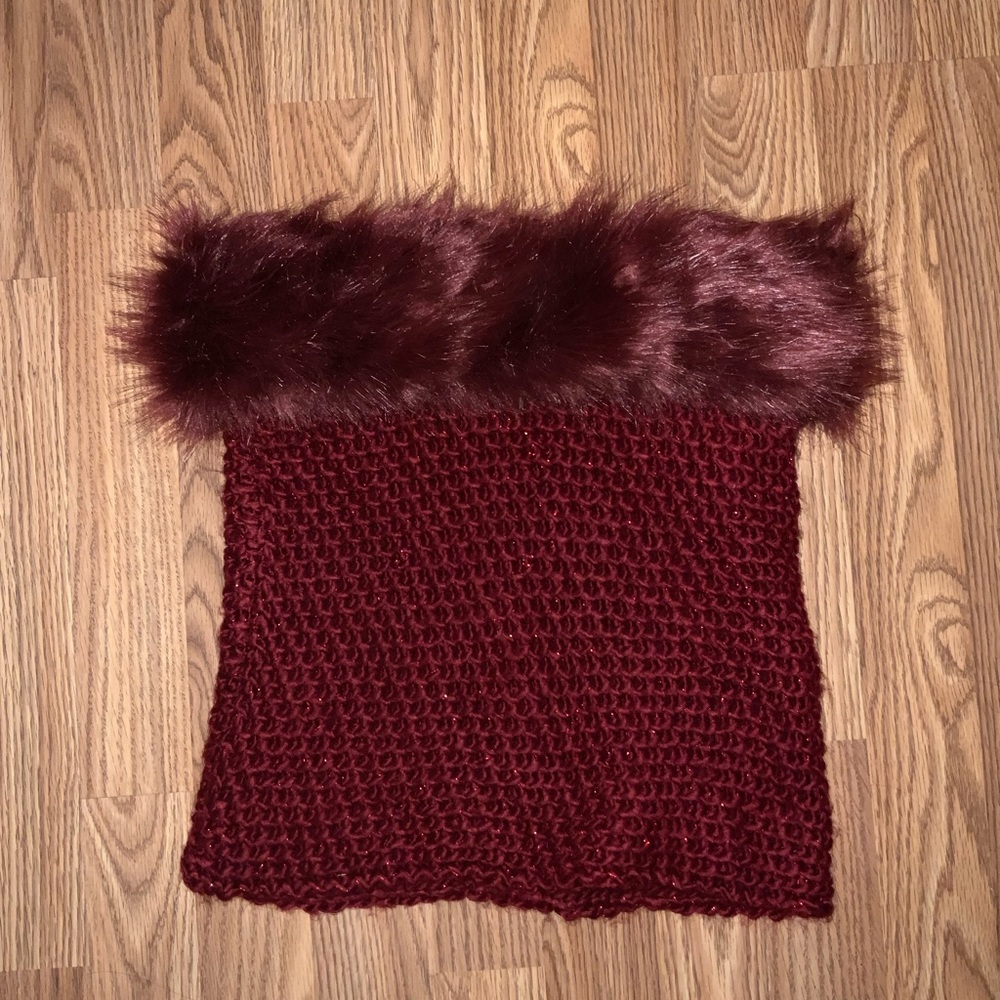 Knitted tube top